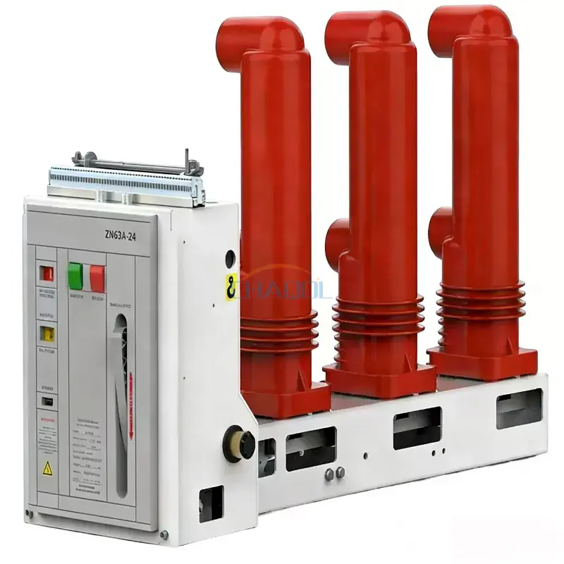 ¿Cómo mejora un disyuntor de vacío de montaje lateral de 24 kV la seguridad del sistema de energía de media tensión?