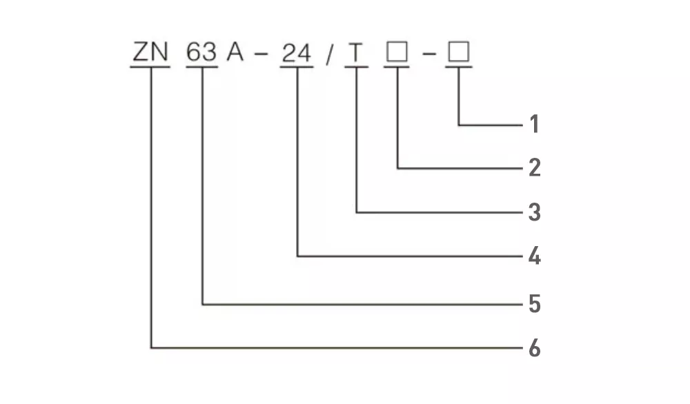 24kV Side Mounted Vacuum Circuit Breaker Model